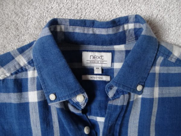 Men's Check Long Sleeved Shirt, regular fit, extra small, XS