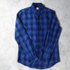 Men's Check Long Sleeved Shirt, regular fit, extra small, XS