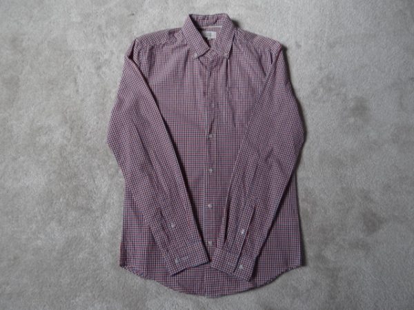 Men's Long Sleeved Check Shirt, regular fit, extra small, XS