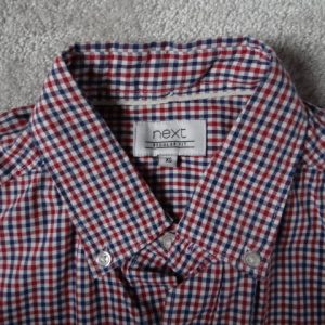 Men's Long Sleeved Check Shirt, regular fit, extra small, XS