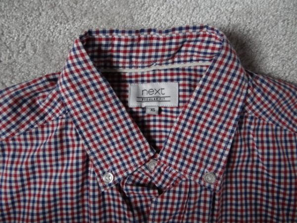 Men's Long Sleeved Check Shirt, regular fit, extra small, XS
