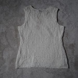 Women's Sleeveless Ivory Top, size 16