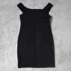 Women's Black Sleeveless Dress with Sparkle effect, size 14
