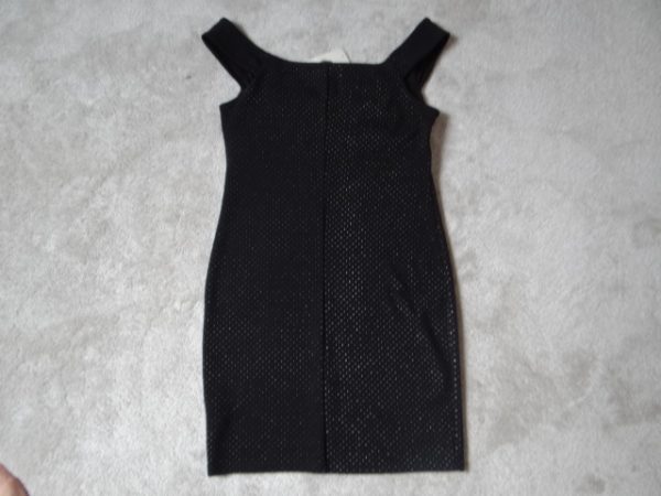 Women's Black Sleeveless Dress with Sparkle effect, size 14