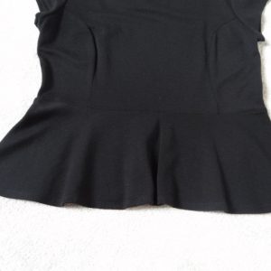 Women's Black Peplum Top, size 14