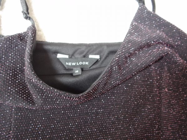 Women's Black Dress with Shimmer effect, size 14