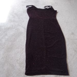 Women's Black Dress with Shimmer effect, size 14