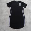 Women's Black Sport Striped Bodycon Dress size 14