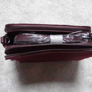 Cross Body Bag Maroon Coloured