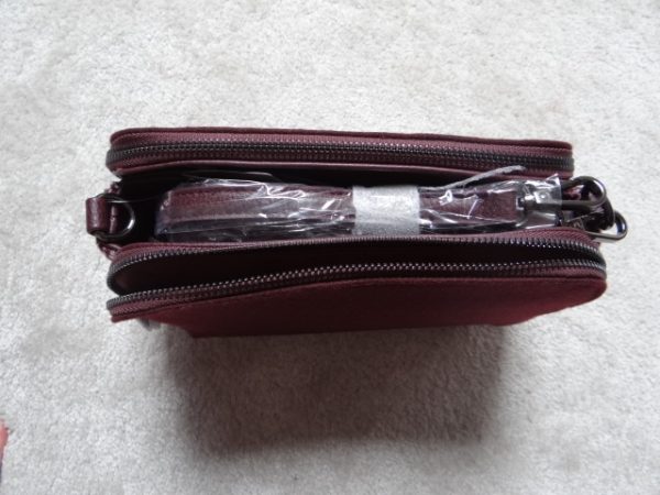 Cross Body Bag Maroon Coloured