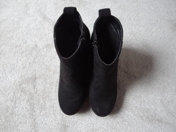 Women's Black Wedge Platform Boots size 5