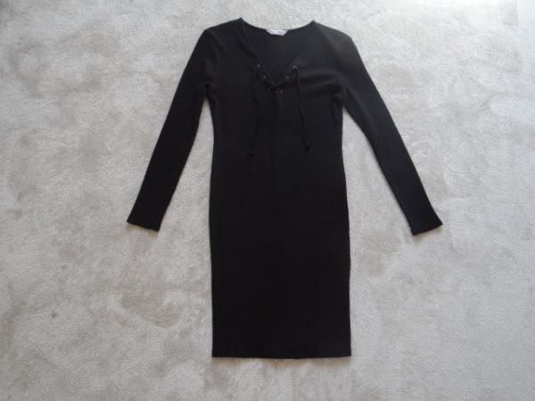 Women's Knitted Style Black Dress size 14