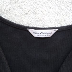 Women's Knitted Style Black Dress size 14