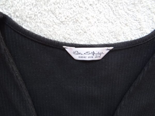 Women's Knitted Style Black Dress size 14