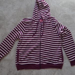 Women's Striped Loungewear Hoodie size medium