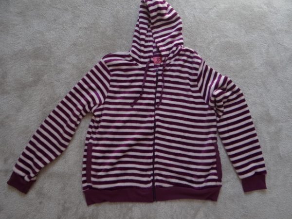 Women's Striped Loungewear Hoodie size medium