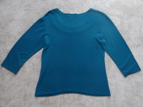 Women's Turquoise Green Jersey Top size 14