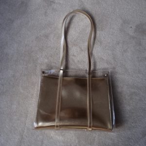 Handbag Gold colour with clear outer cover