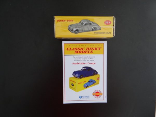 Atlas Editions Classic Dinky Replica Model Studebaker Coupe