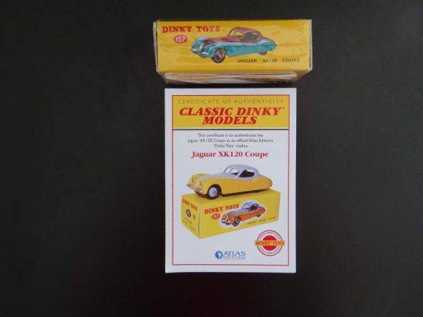 Atlas Editions Classic Dinky Replica Model Jaguar XK120 Coupe