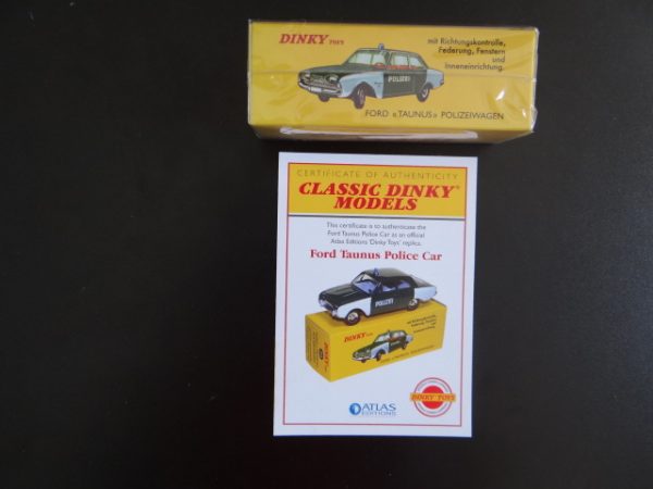 Atlas Editions Classic Dinky Replica Model Ford Taunus Police Car