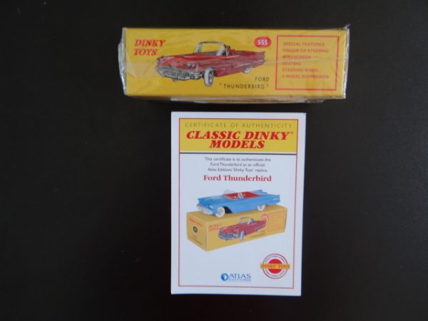 Atlas Editions Classic Dinky Replica Model Ford Thunderbird