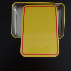 Atlas Editions Collectors Yellow Tin to store Certificates of Authenticity