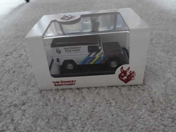 The Donkey Sanctuary Diecast Promotional Model Landrover Defender