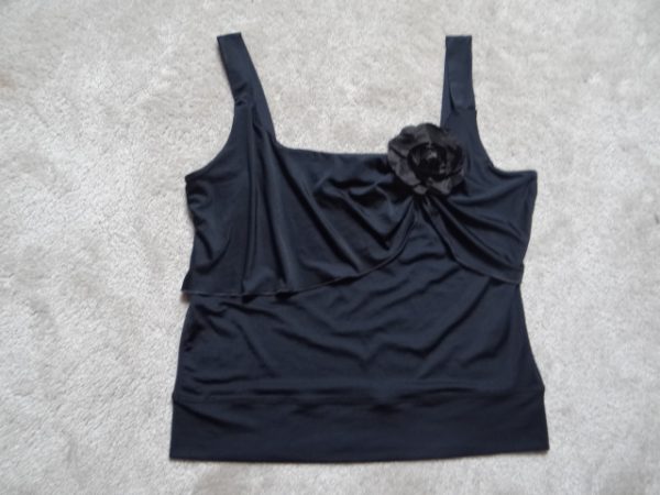 Women's Black Sleeveless Top, size 16