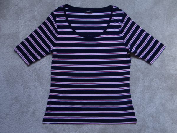 Women's Stripped Navy Top, size 14