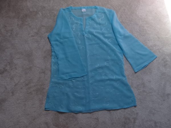 Women's Turquoise Beach Swimwear cover up, size 16