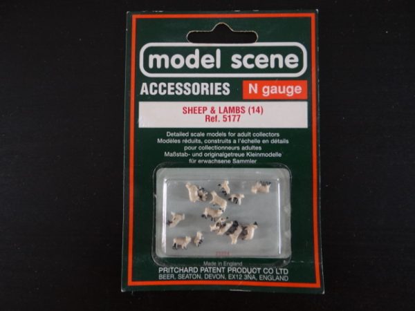 Sheep and Lambs (14) model scene Accessories N Gauge