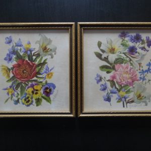 2 Flower Prints by Leslie Greenwood