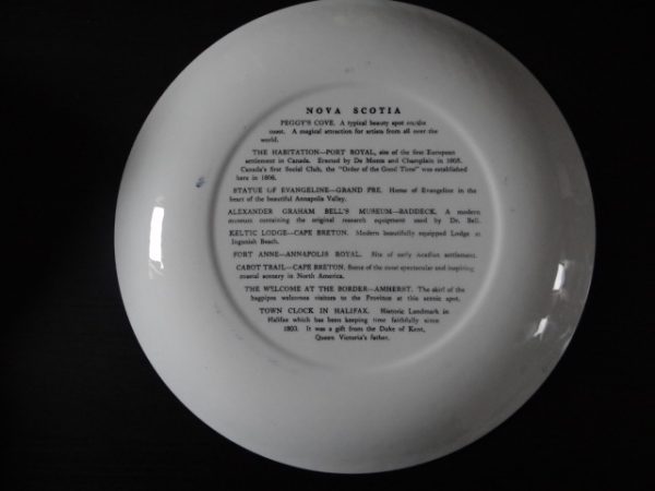 'Welcome to Nova Scotia' Souvenir Collector's Plate