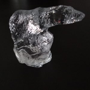 Glass Polar Bear Figure, believed to be Bergdala