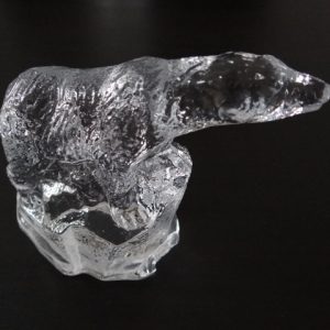 Glass Polar Bear Figure, believed to be Bergdala