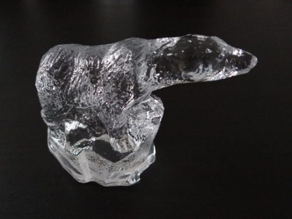 Glass Polar Bear Figure, believed to be Bergdala