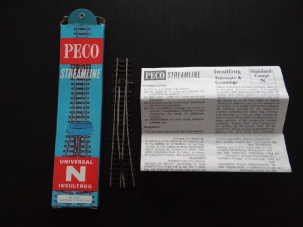 1 x Peco Streamline N Gauge SL-392X Medium Radius L/H Boxed (insulfrog only) Track