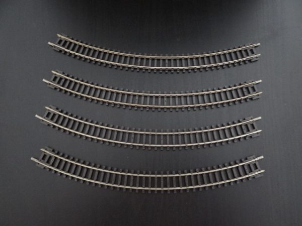 4 x Peco Setrack N Gauge ST-12 No.1 Radius Double Curve Track