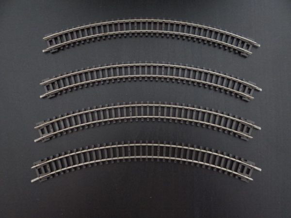 4 x Peco Setrack N Gauge ST-12 No.1 Radius Double Curve Track