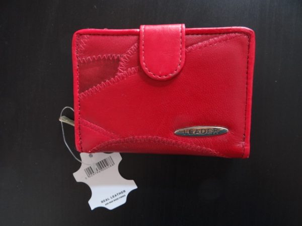 Red Leather Ladies Purse
