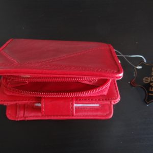 Red Leather Ladies Purse