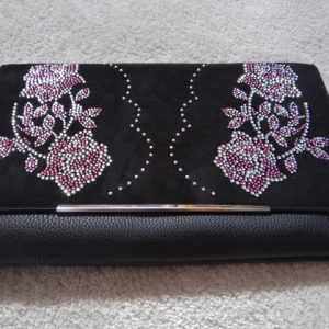 Clutch Bag with Silver Chain Strap