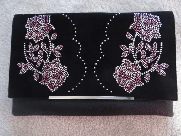 Clutch Bag with Silver Chain Strap