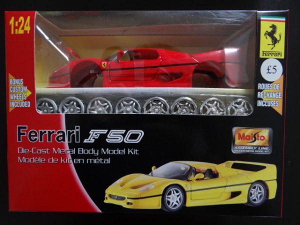 Ferrari F50 Die-Cast Metal Body Model Kit Maisto