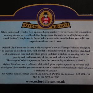 Oxford Die-Cast Model Van Limited Edition VE Day 60th Anniversary May 8th