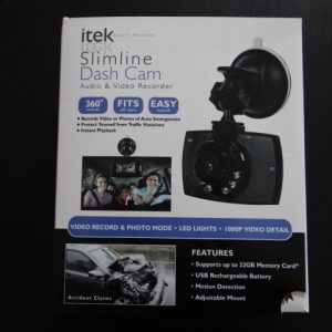 itek Slimline Dash Cam with 32GB memory card