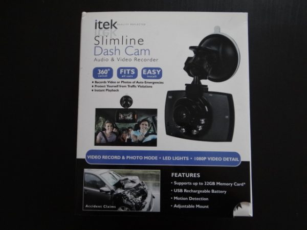 itek Slimline Dash Cam with 32GB memory card