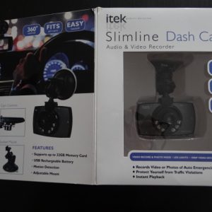 itek Slimline Dash Cam with 32GB memory card