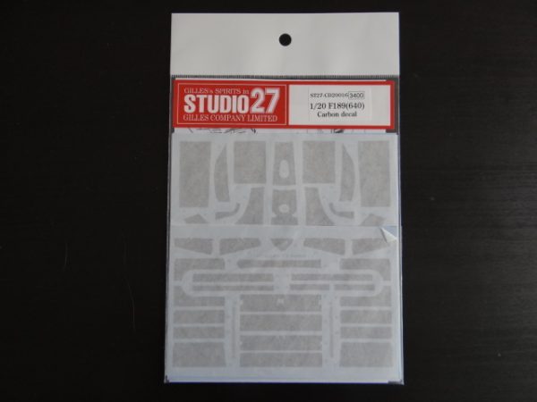 Studio 27 Carbon Decal Ferrari F1-89(640) 1/20 scale